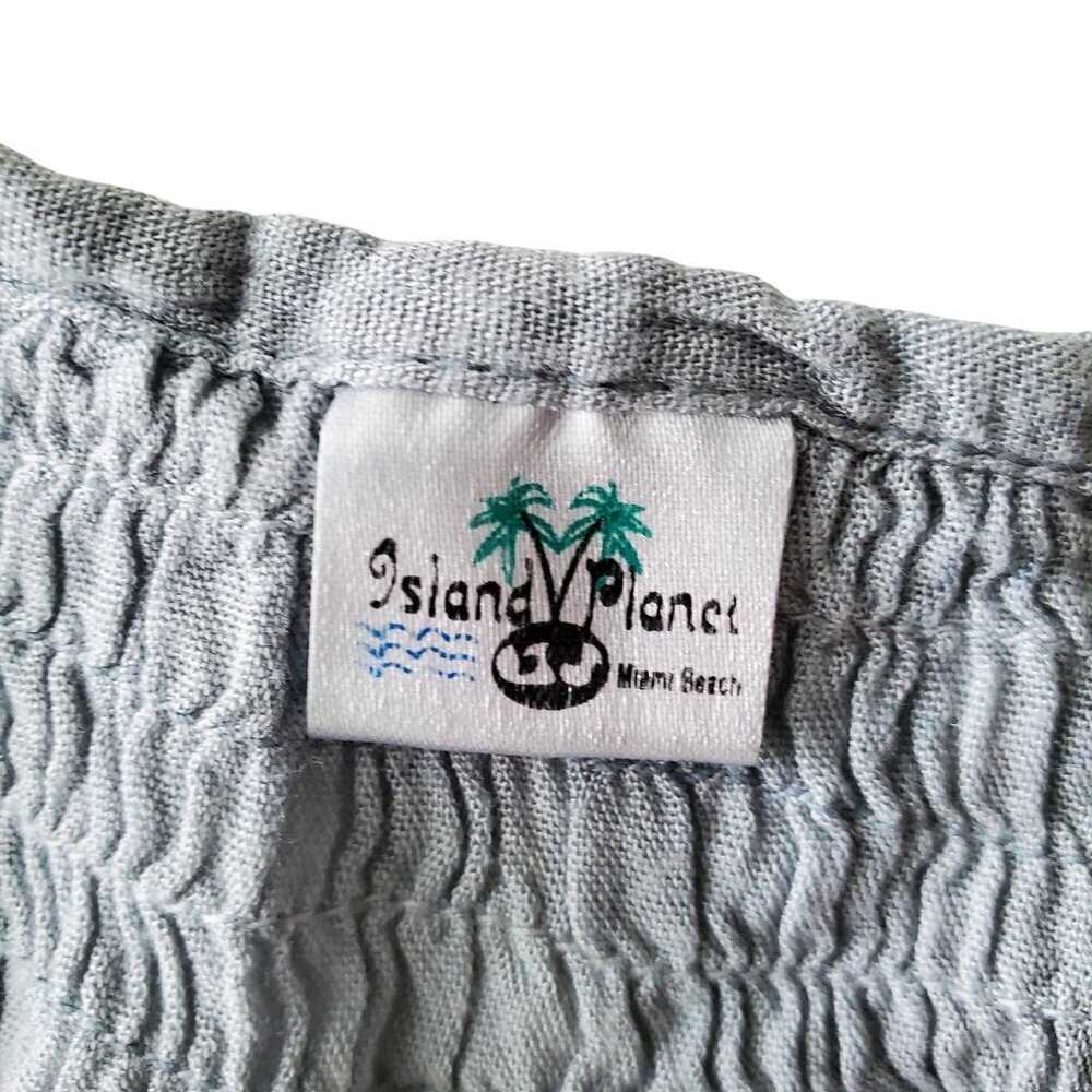 Island Planet Ombre Grey Soft Loose Fitting Dress Spaghetti Straps Size S/M - Picture 10 of 13